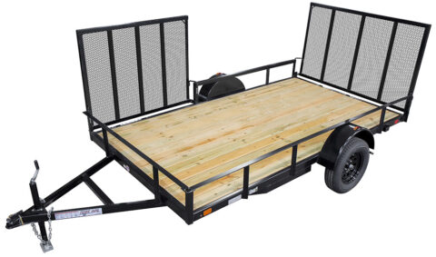 Teske Manufacturing | 6 1/2' x 12' Side Ramp Landscape / ATV Trailer